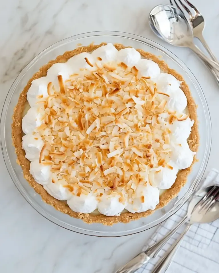 Homemade Vegan Coconut Pie photo