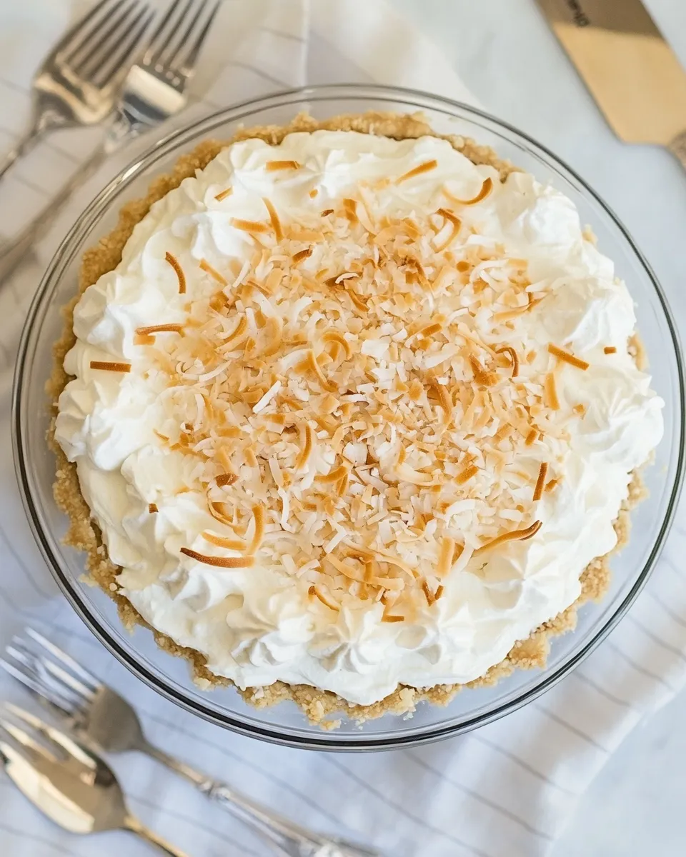 Easy Vegan Coconut Pie recipe photo