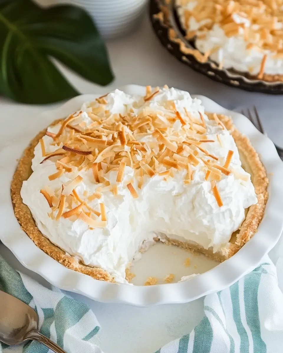 Best Vegan Coconut Pie dish photo