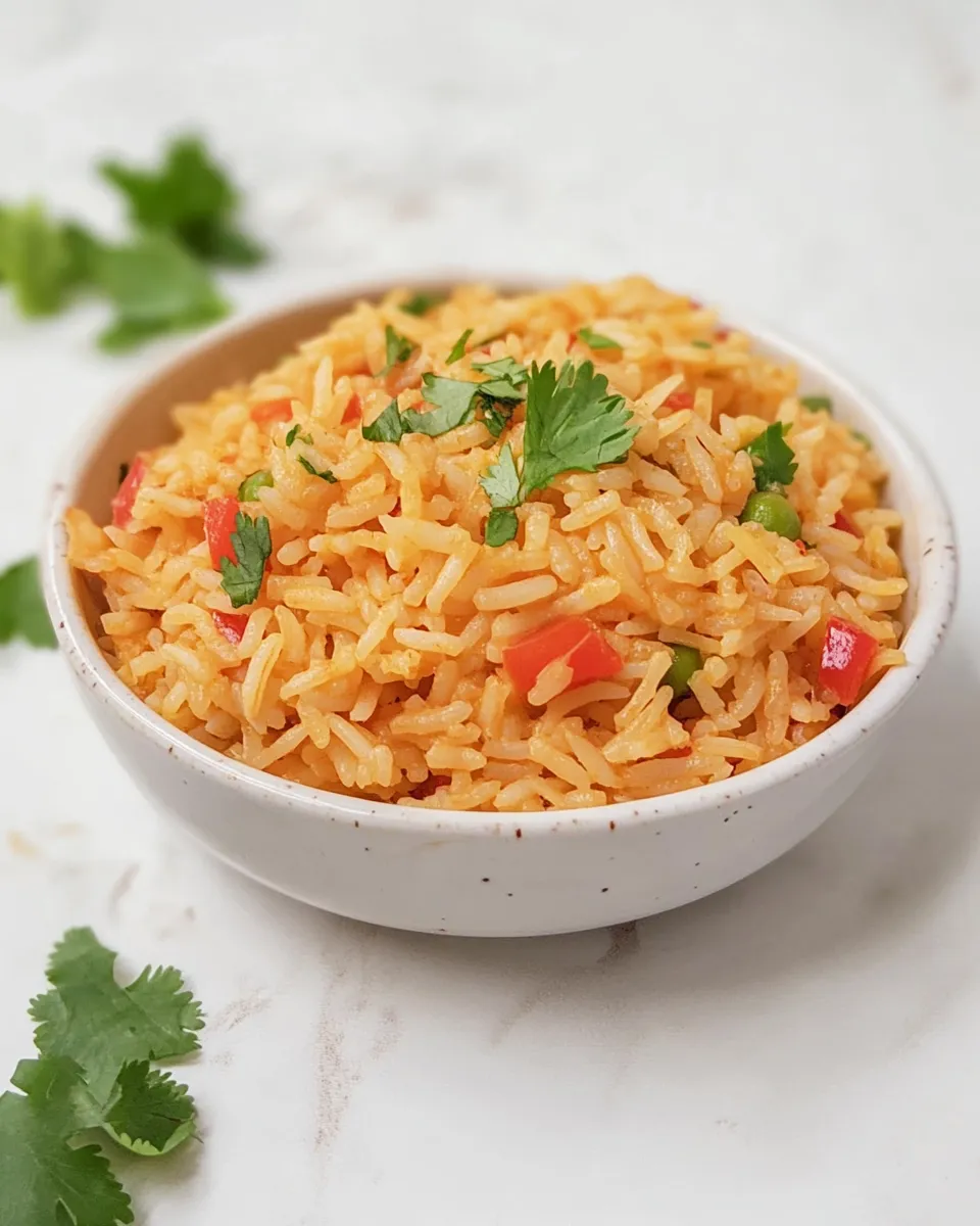 Quick Vegan Mexican Rice shot