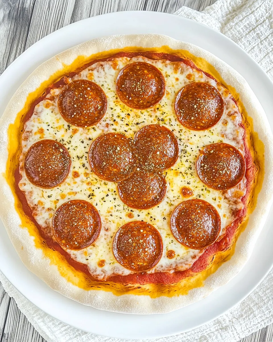 Homemade Vegan Pepperoni Pizza photo