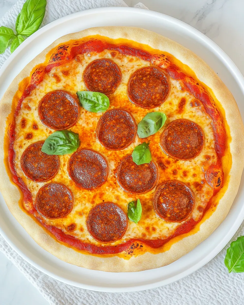 Classic Vegan Pepperoni Pizza image