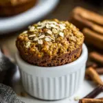 Homemade Vegan Protein Muffins With Chai And Vanilla photo