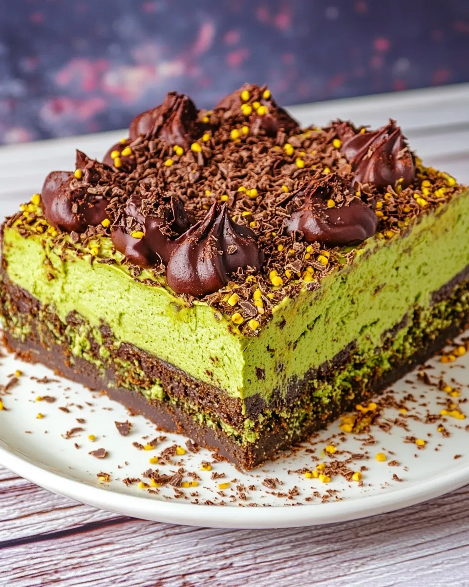 Easy Vegan Spinach & Chocolate Cheesecake recipe photo