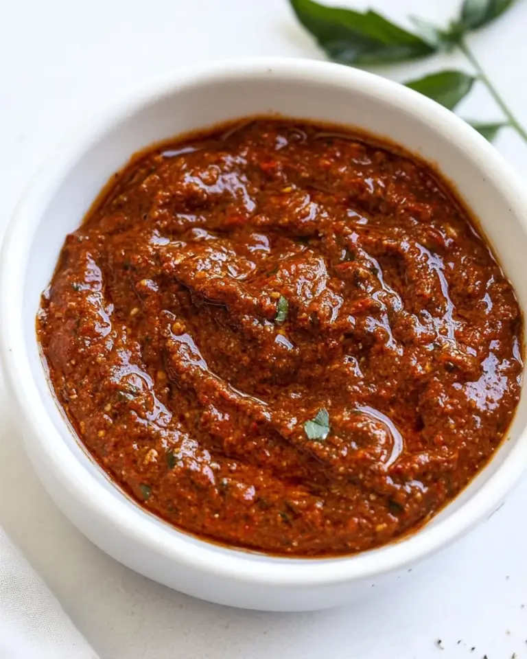 Easy Vegan Sun-Dried Tomato Pesto recipe photo