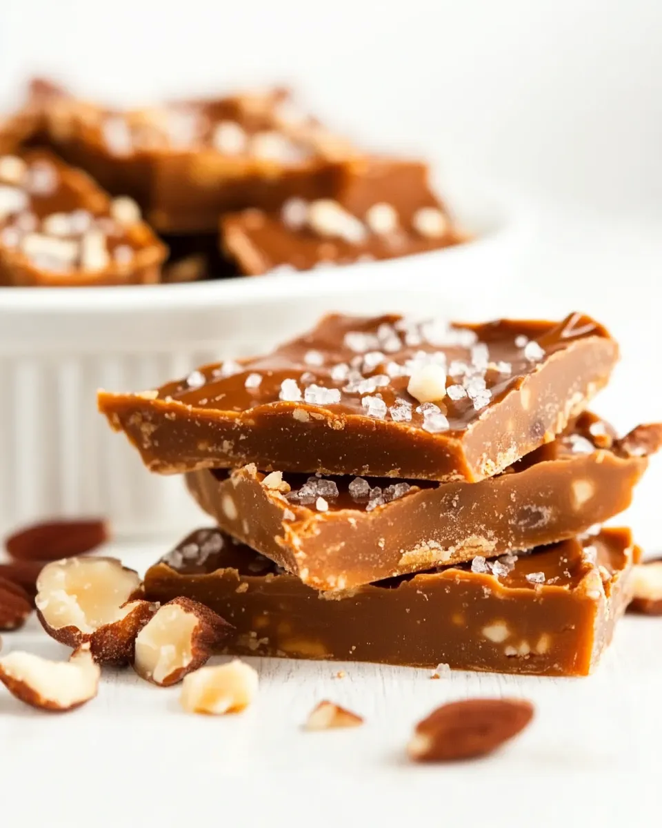 Easy Vegan Toffee recipe shot