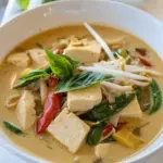 Homemade Vegetable Thai Curry Noodle Soup photo