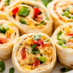 Homemade Vegetarian Mexican Pinwheels recipe photo