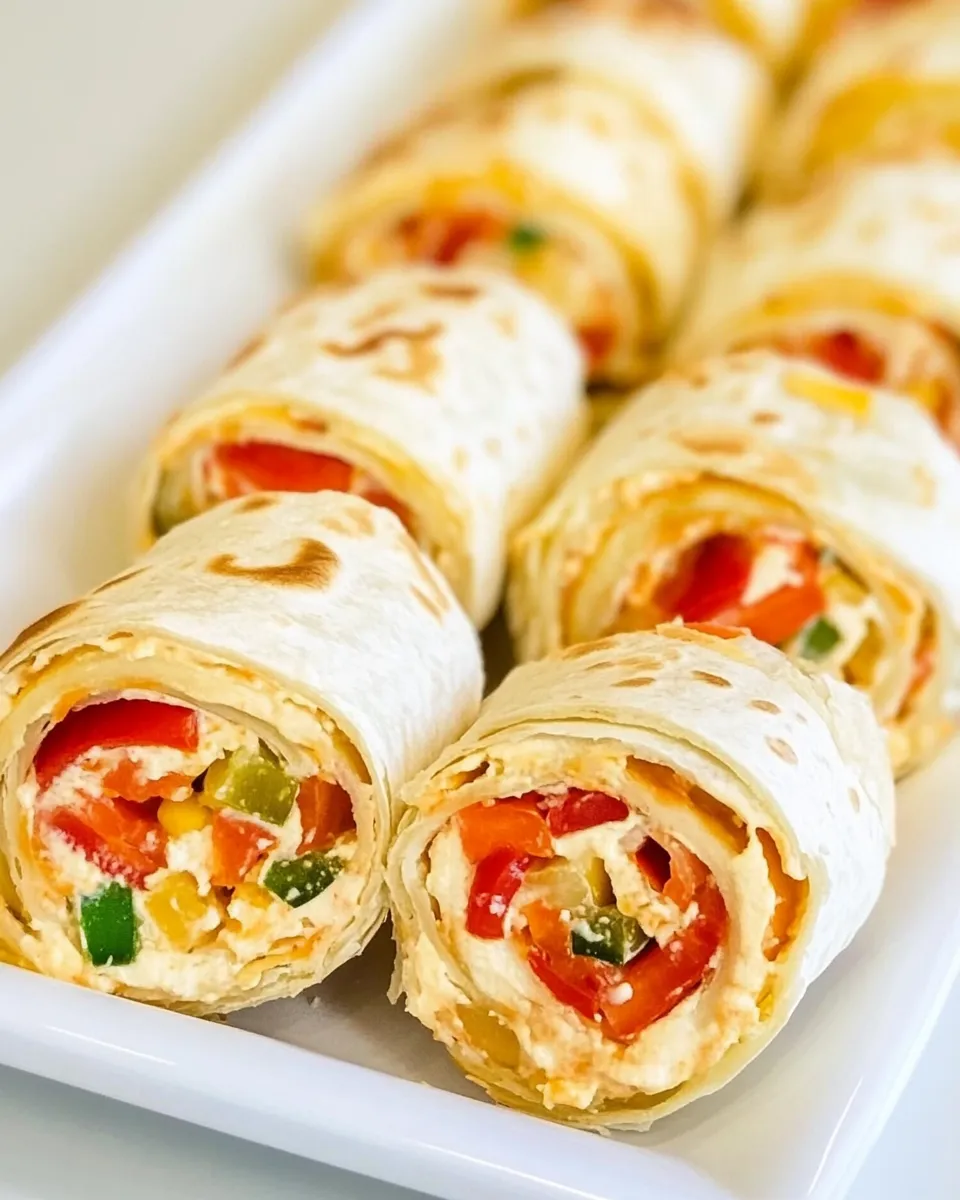 Classic Vegetarian Mexican Pinwheels dish photo