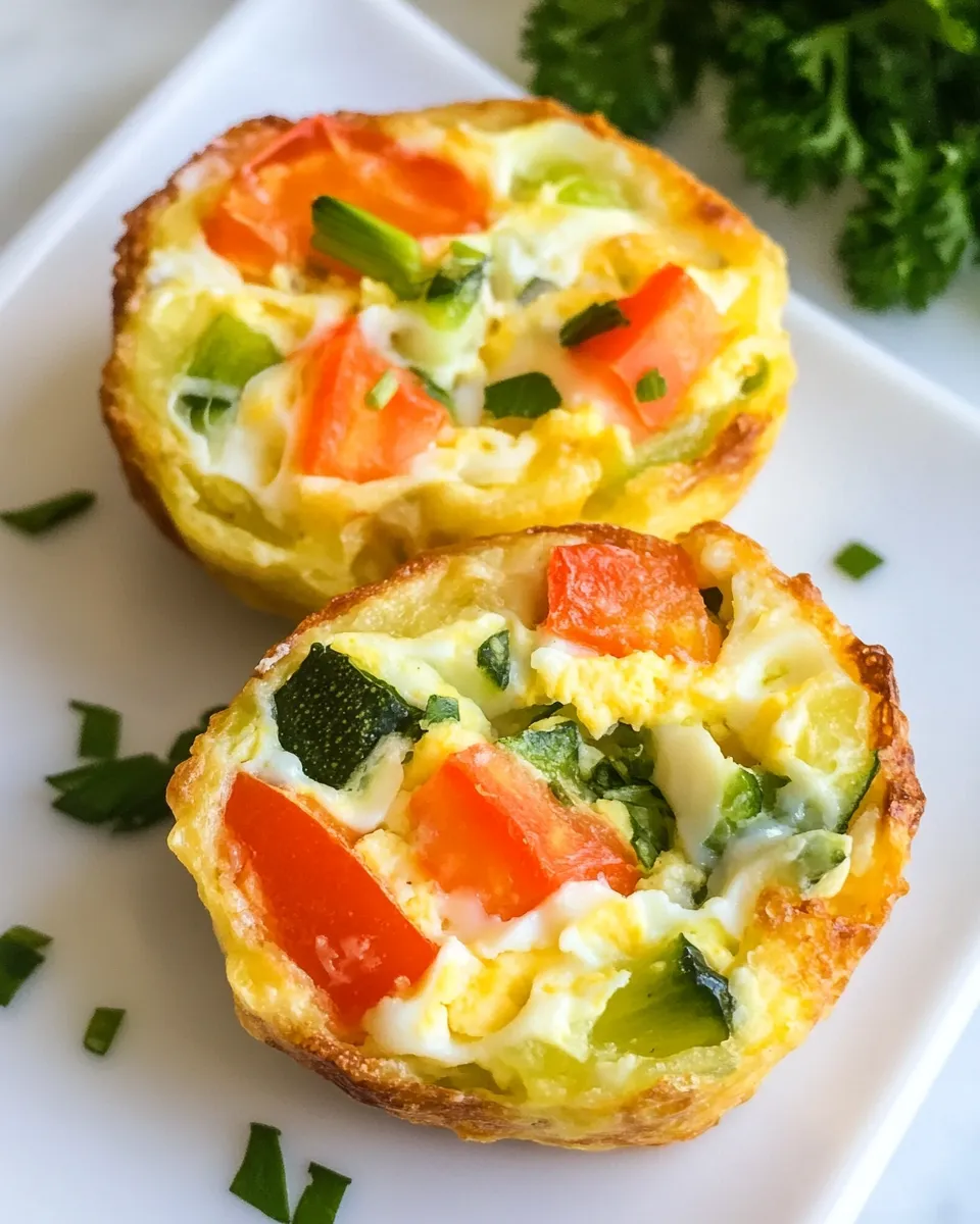 Quick Veggie Egg Cups shot