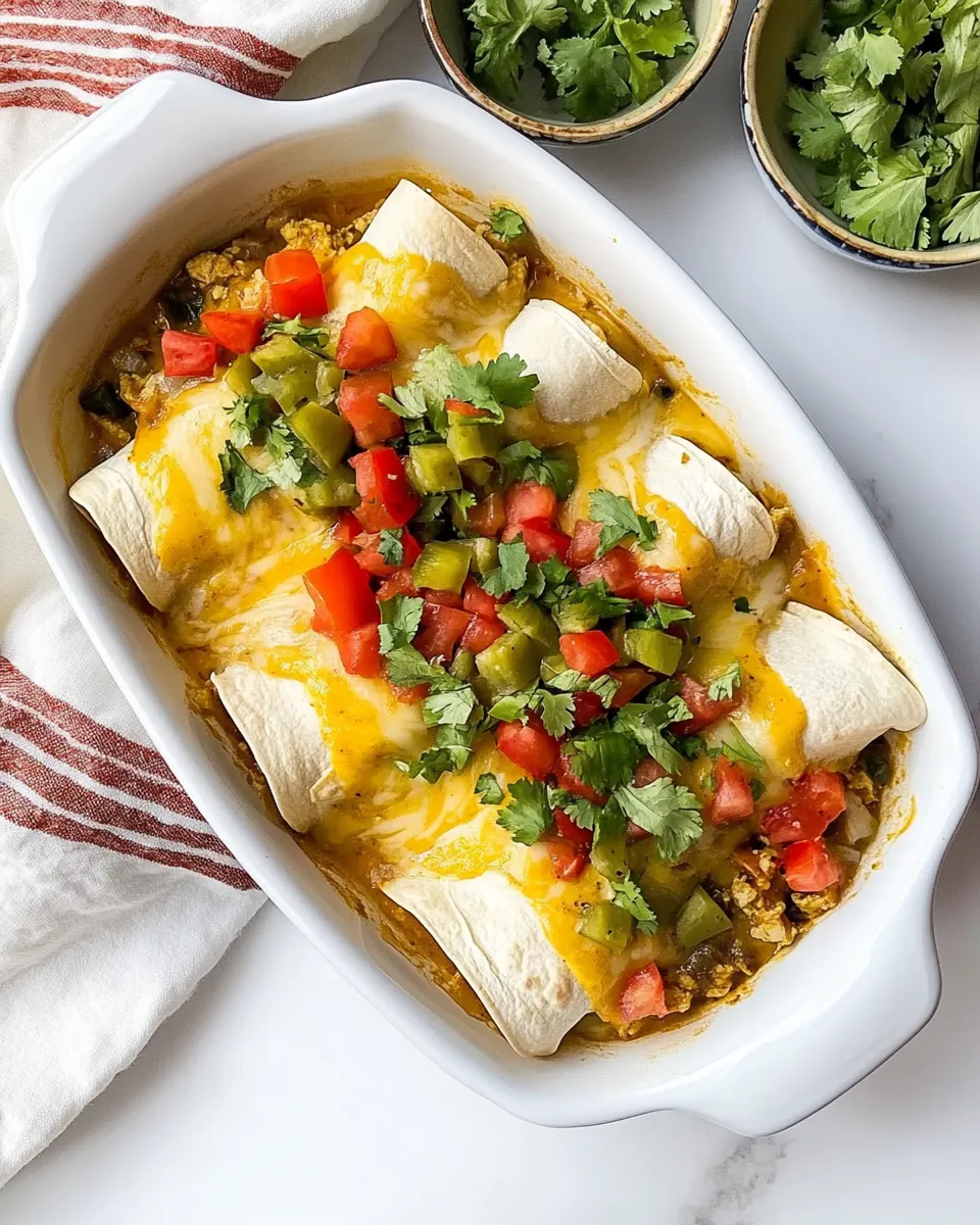 Delicious Veggie Enchiladas shot