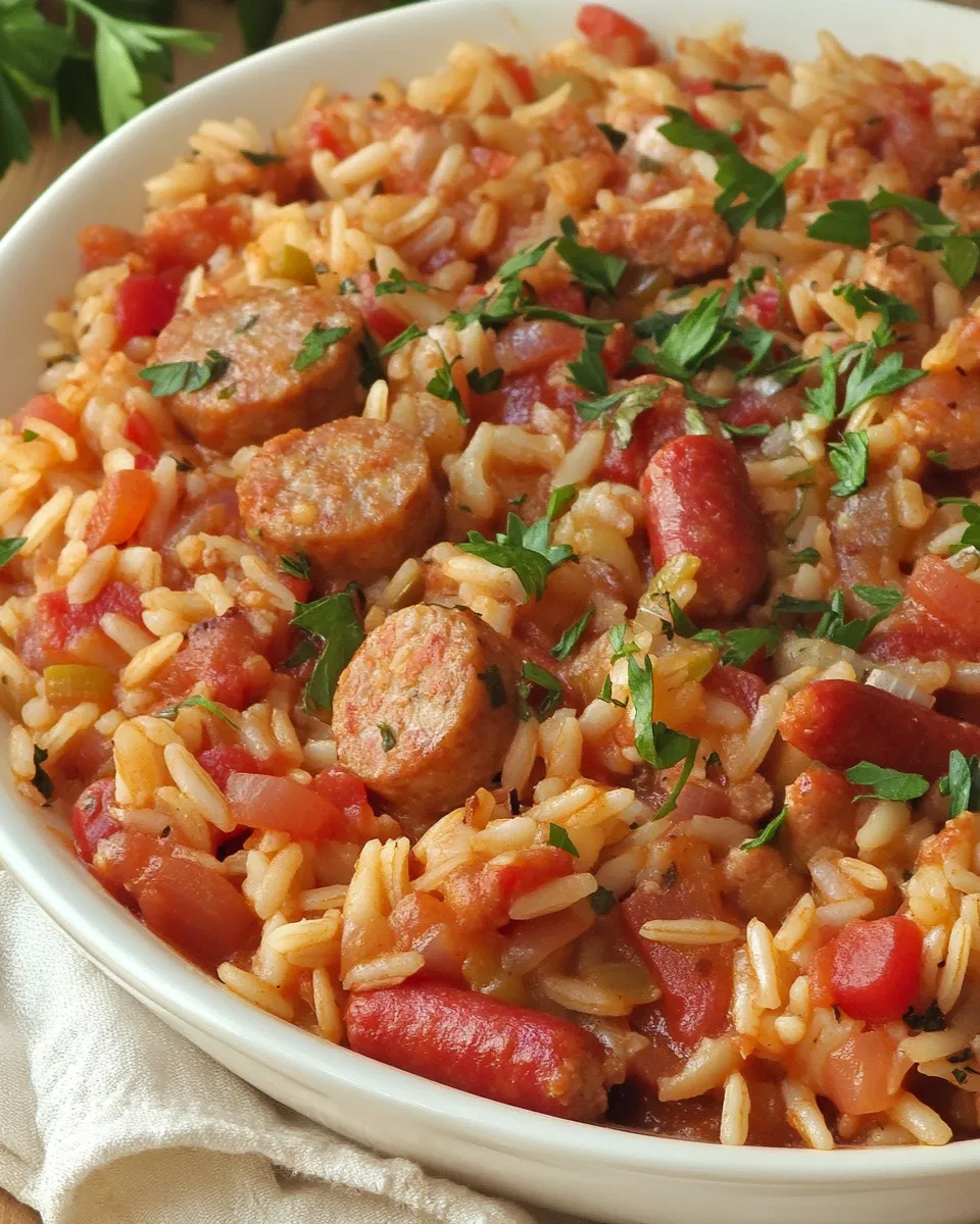 Quick Weeknight Sausage Jambalaya recipe photo