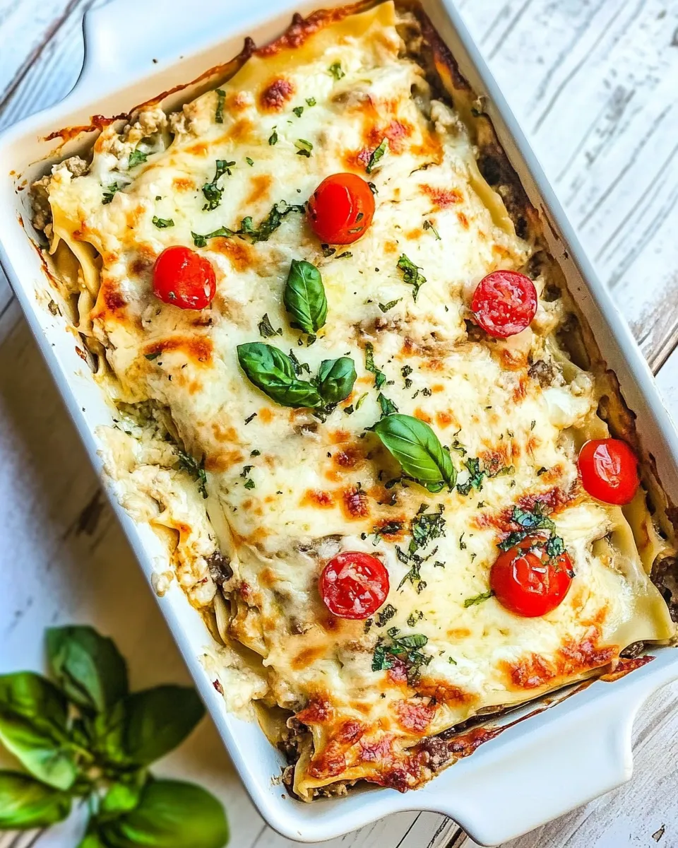 Delicious White Chicken Lasagna (Caprese Chicken Lasagna) image