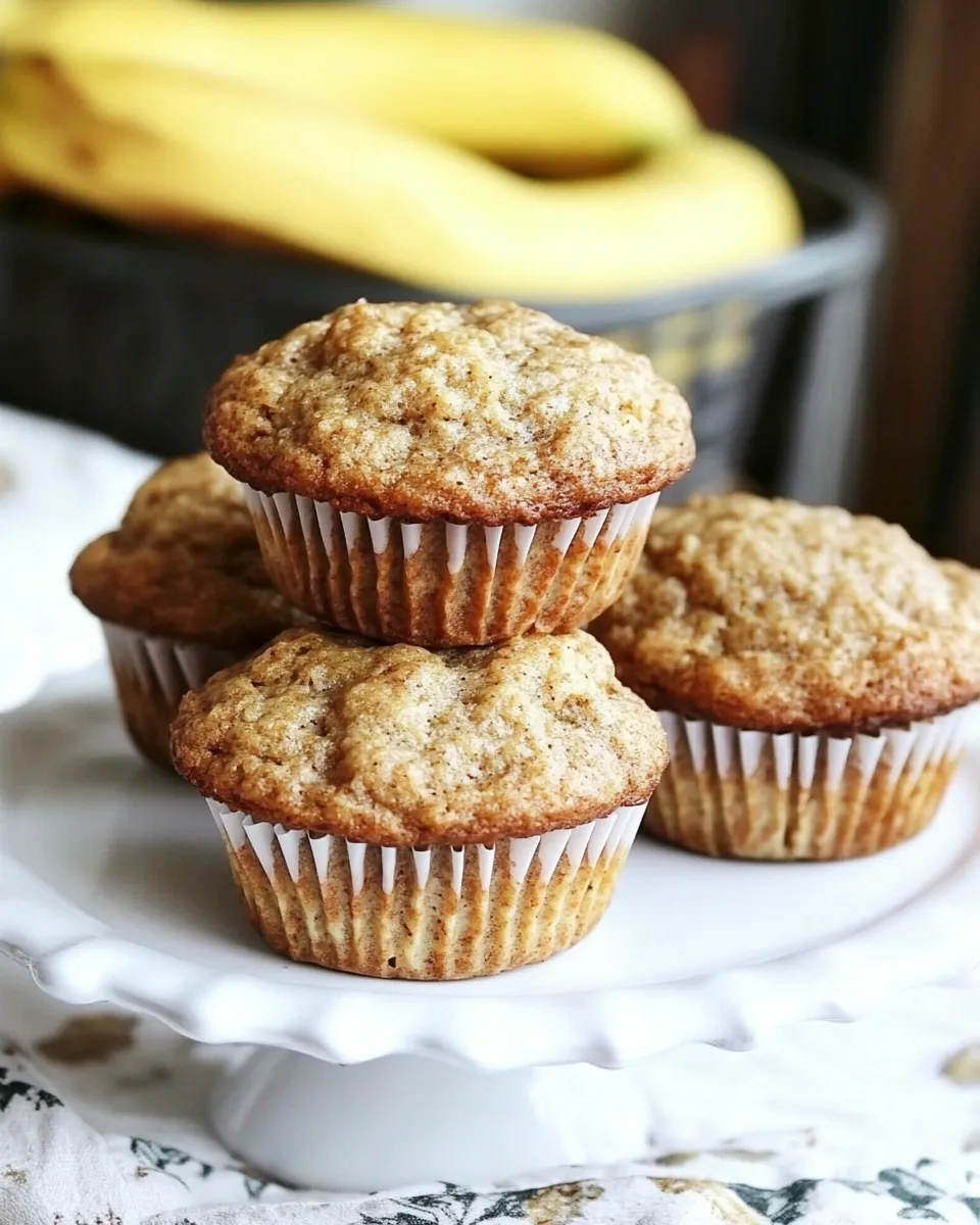 Classic Whole Wheat Banana Muffins image