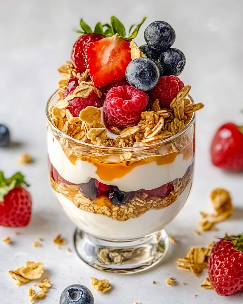 Easy Yogurt Parfait food shot