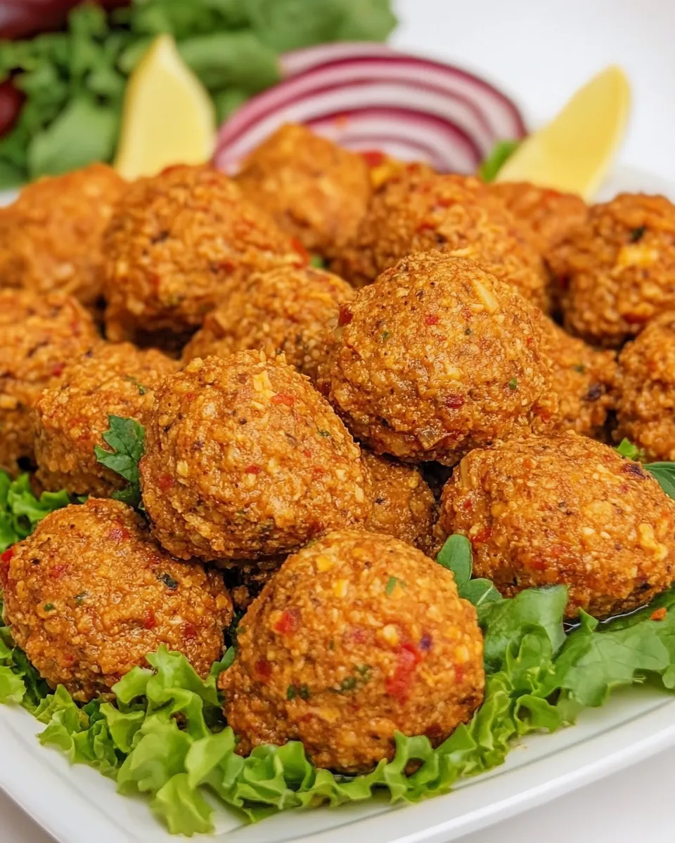 Homemade i_ Kfte (Turkish Vegan Meatballs) photo